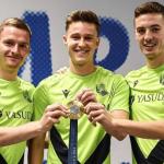 Sergio Gómez, Beñat Turrientes y Jon Pacheco con la medalla de oro los JJOO de París 2024