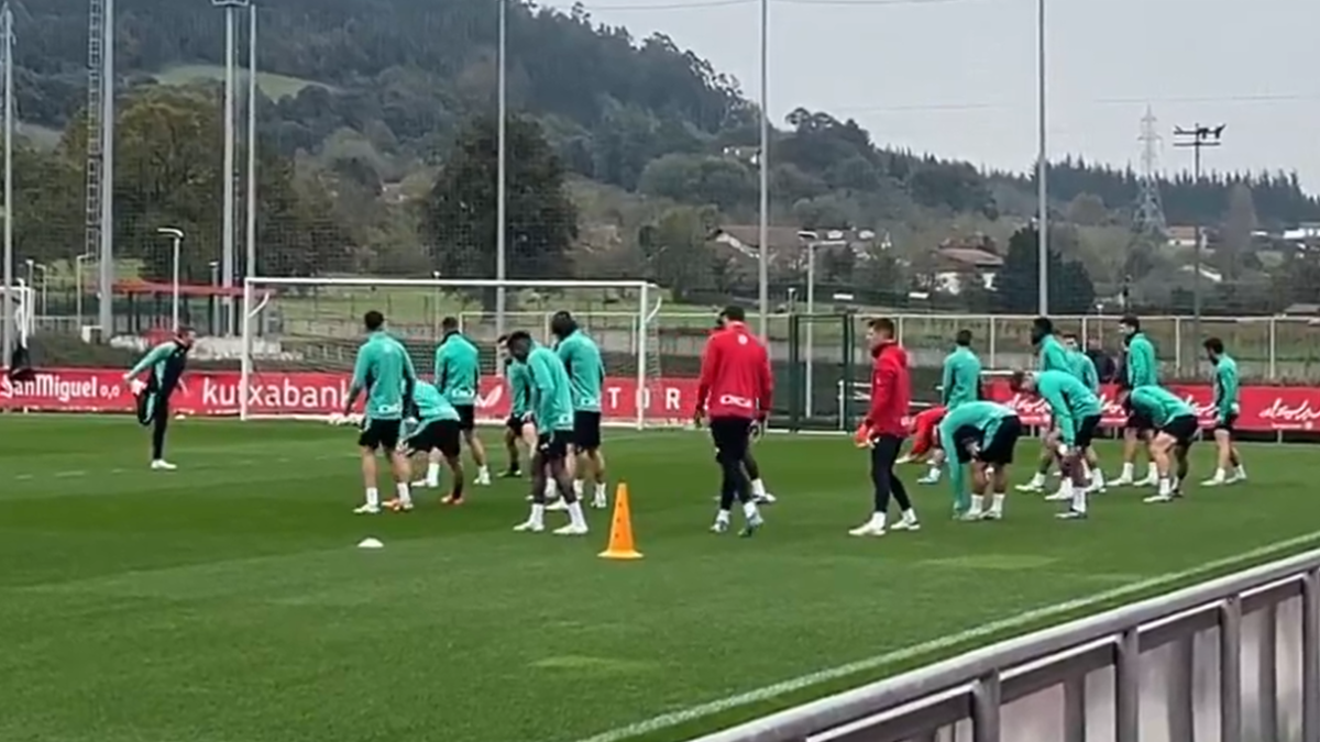 Imagen del entrenamiento de esta mañana