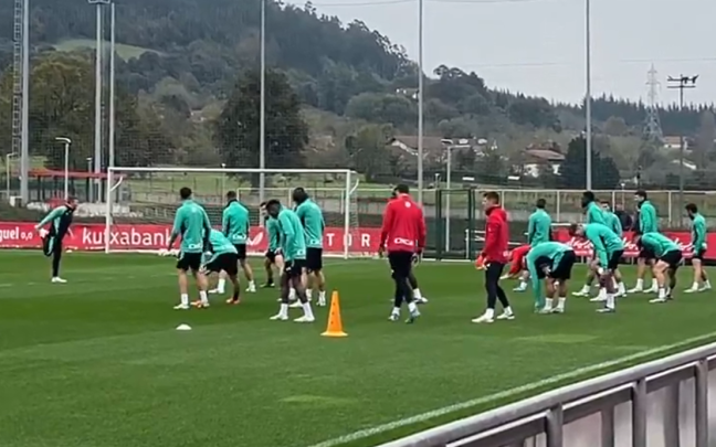 Imagen del entrenamiento de esta mañana Imagen del entrenamiento de esta mañana