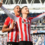 Oihan Sancet celebra su gol ante el Espanyol / Athletic CLub