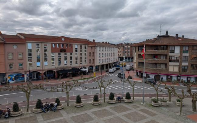 Imagen tomada desde la casa consistorial de Sopela