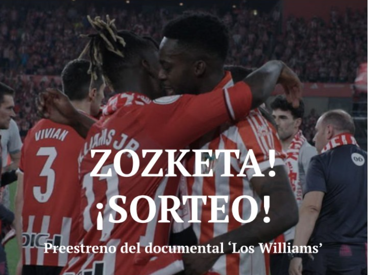 Sorteo de la BBK para ver el documental de "Los Williams". BBK INSTAGRAM