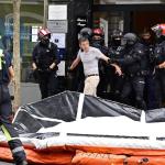 Imagen del suceso ocurrido este martes en Bilbao / DEIA - Oskar González