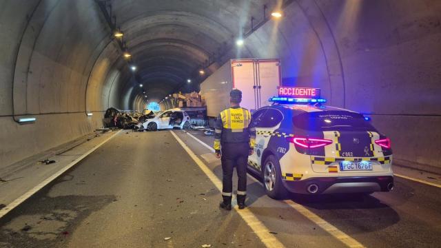 Imagen del accidente. Cedida. Noticias de Navarra