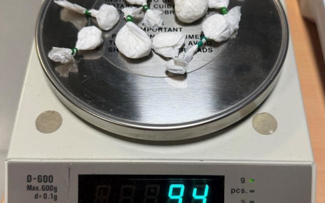 Droga incautada en Bergara. DEPARTAMENTO DE SEGURIDAD