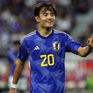 Take Kubo, en un partido anterior con Japón
