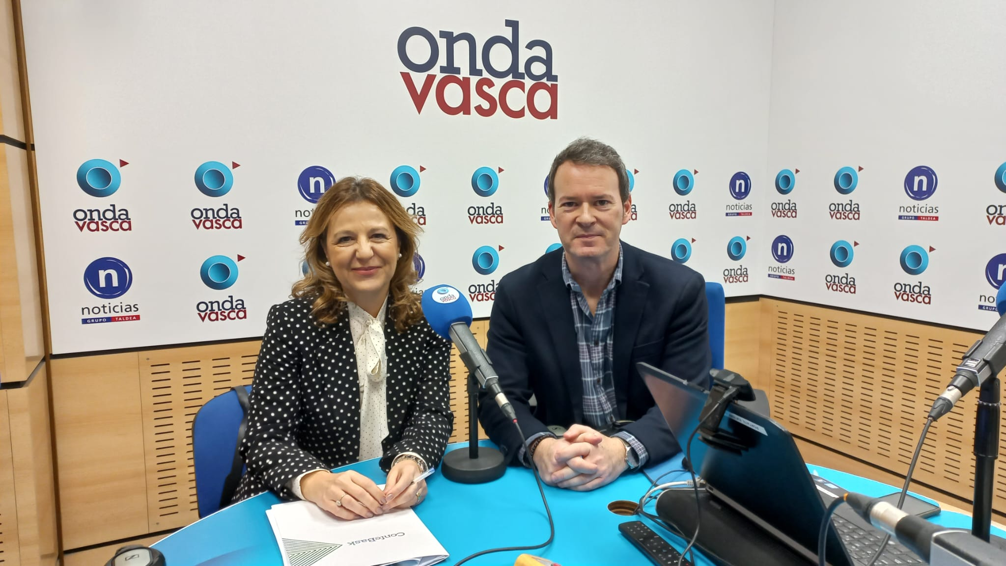 Tamara Yangüe con Txema Gutiérrez en ONDA VASCA