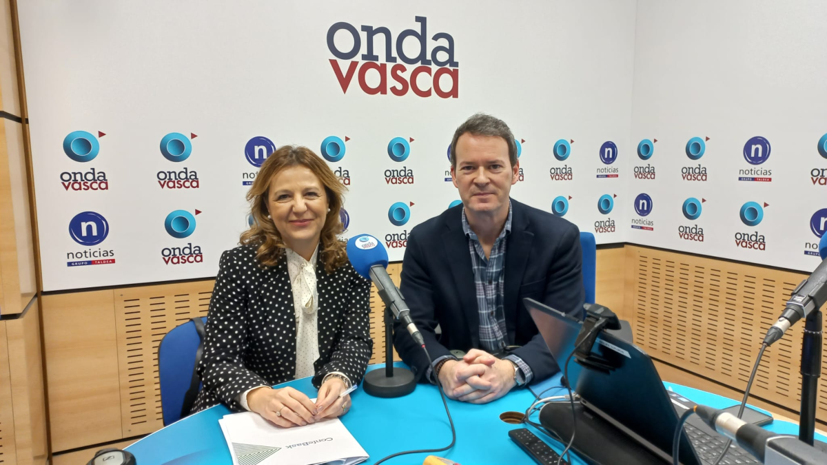 Tamara Yangüe con Txema Gutiérrez en ONDA VASCA