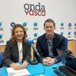 Tamara Yangüe con Txema Gutiérrez en ONDA VASCA