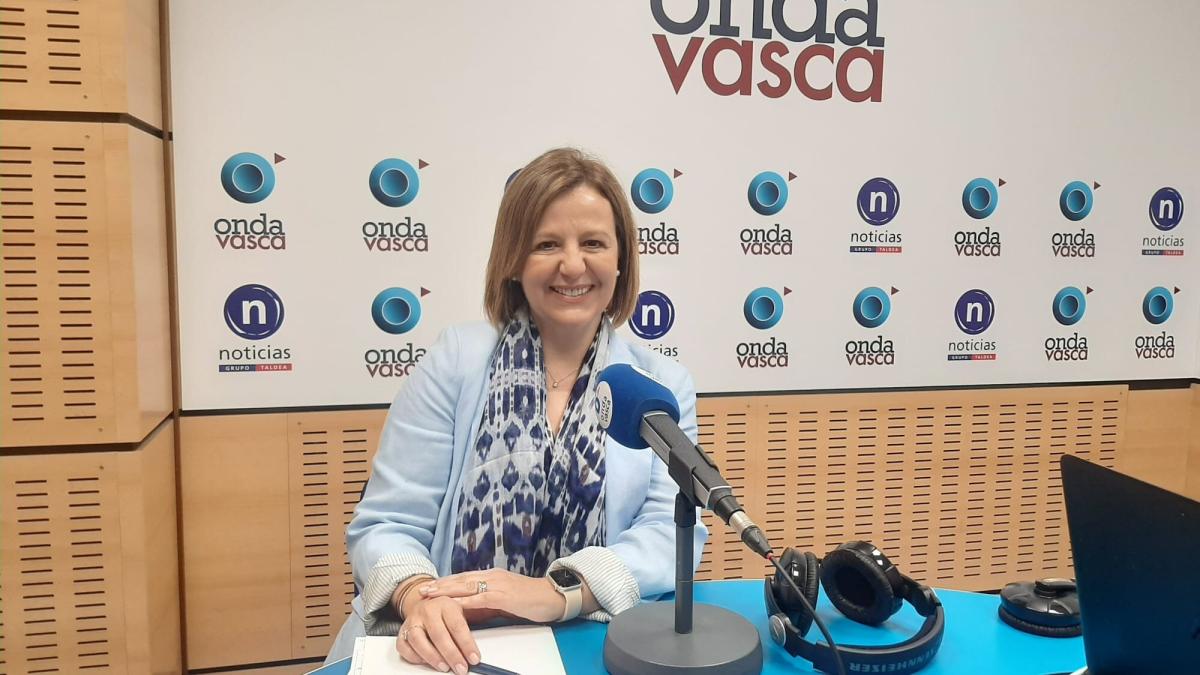 Tamara Yagüe en los estudios de ONDA VASCA