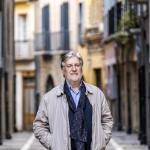 José Antonio Pérez Tapias, en la calle Ansoleaga de Pamplona. Iban Aguinaga