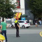 Taxi accidentado en la plaza Circular de Bilbao | ONDA VASCA
