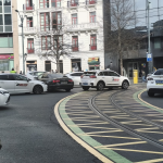 Concentración de taxistas en Bilbao. ONDA VASCA