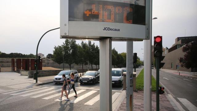 Las temperaturas han superado los 40 grados en varias estaciones meteorológicas. Javier Bergasa