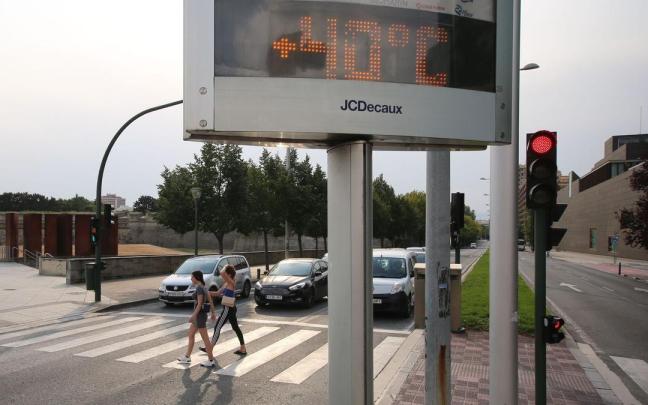 Las temperaturas han superado los 40 grados en varias estaciones meteorológicas. Javier Bergasa