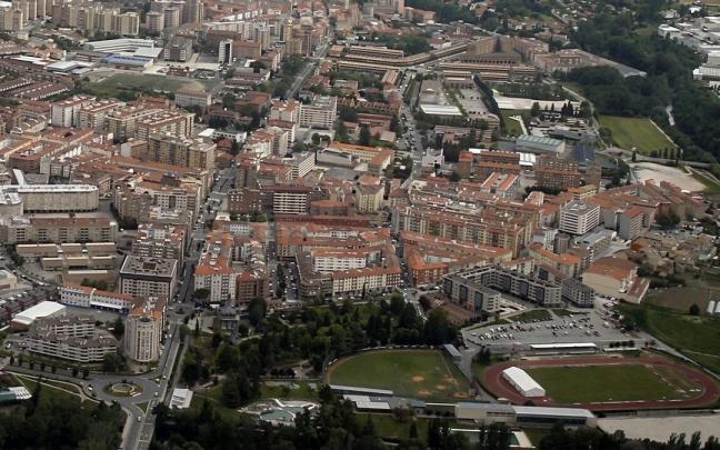 Vista aérea de Burlada. Patxi Cascante