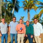 Txema Gutiérrez con sus invitados en Isla Margarita