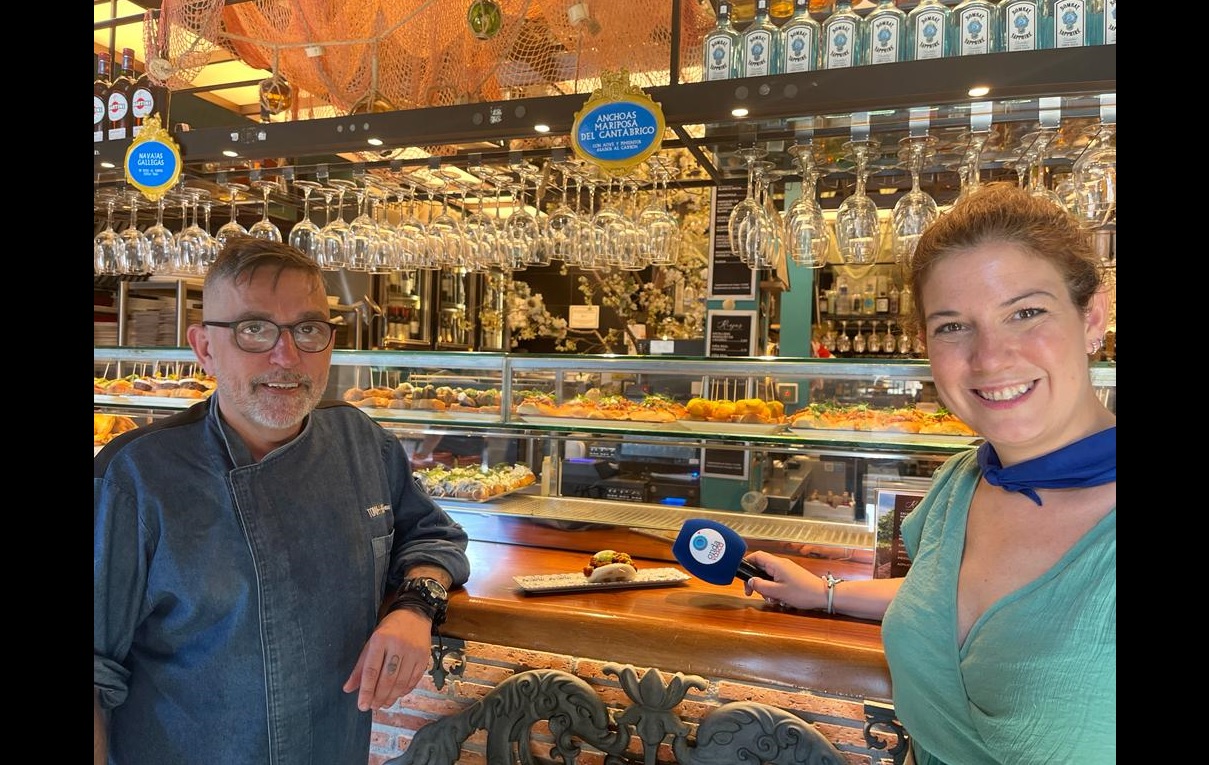 Jorge Romero, jefe de cocina del 'Toma y Daka', entrevistado en Onda Vasca