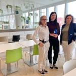 Luz Saralegi, Iranzu Calvo y Virginia Ruiz