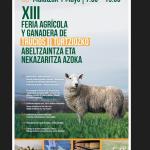 Cartel de la XIII Feria agrícola y ganadera de Turtzioz.