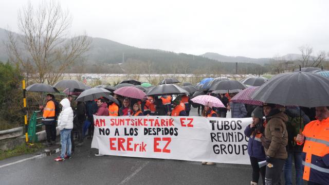Movilización de los trabajadores de Tubos Reunidos. EP