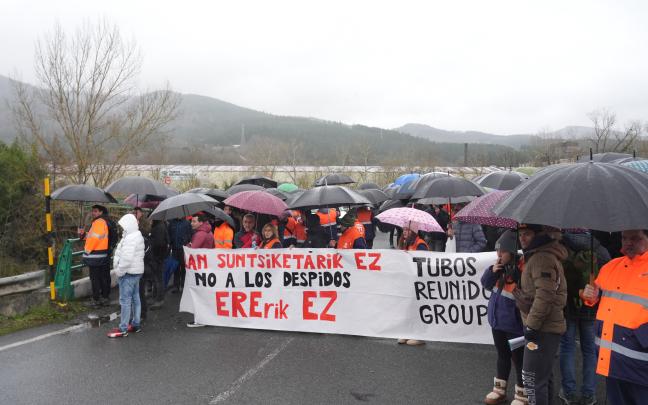 Movilización de los trabajadores de Tubos Reunidos. EP