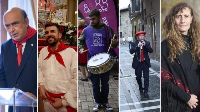 Juan José Martinena, Alberto Gurrea, AFAN, la Asociación cultural de Gaiteros de Pamplona y Yala Nafarroa, candidatos para lanzar el Chupinazo. Juan José Martinena, Alberto Gurrea, AFAN, la Asociación cultural de Gaiteros de Pamplona y Yala Nafarroa, candidatos para lanzar el Chupinazo.