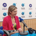 María Ubarretxena, portavoz del Gobierno Vasco en los estudios de ONDA VASCA