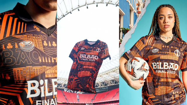Diseño de la camiseta oficial de la final de la Europa League en Bilbao. UEFA.COM Diseño de la camiseta oficial de la final de la Europa League en Bilbao. UEFA.COM