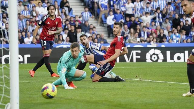 Un lance de un Real Sociedad-Osasuna anterior. RUBEN PLAZA