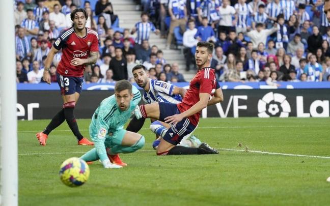 Un lance de un Real Sociedad-Osasuna anterior. RUBEN PLAZA