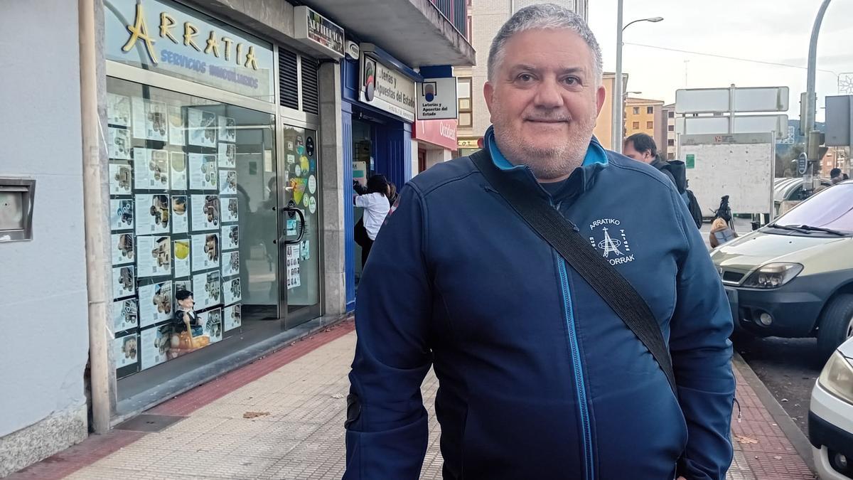 Unai Zuluaga, presidente del club de rugby de Igorre. / SUSANA MARTÍN / DEIA