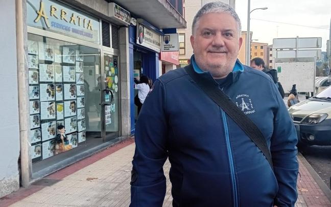 Unai Zuluaga, presidente del club de rugby de Igorre. / SUSANA MARTÍN / DEIA
