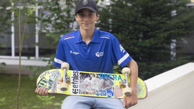 Egoitz Bijueska volvió a demostrar en el skatepark brasileño que posee un talento excepcional. Foto: Basque Team