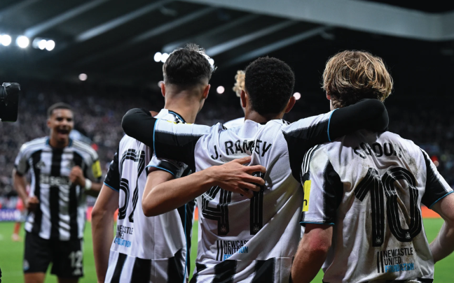 El Newcastle en su última victoria en Champions / Newcastle United