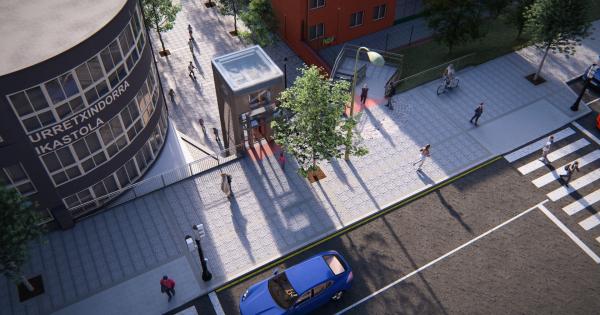 un nuevo ascensor público municipal, ubicado en San Adrián (Distrito 5), junto a la ikastola Urretxindorra