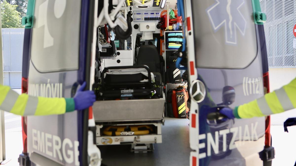 Una UVI móvil de Osakidetza. Pilar Barco