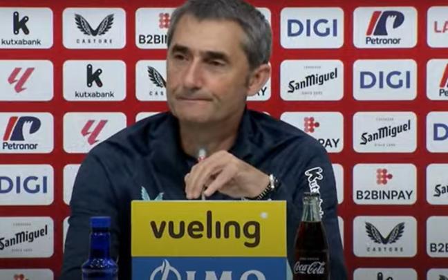 Ernesto Valverde esta tarde en rueda de prensa
