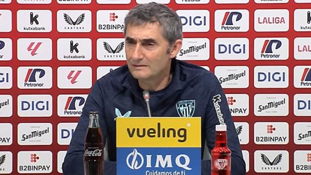 Ernesto Valverde ha atendido esta tarde a los medios en Lezama antes de viajar a Sevilla