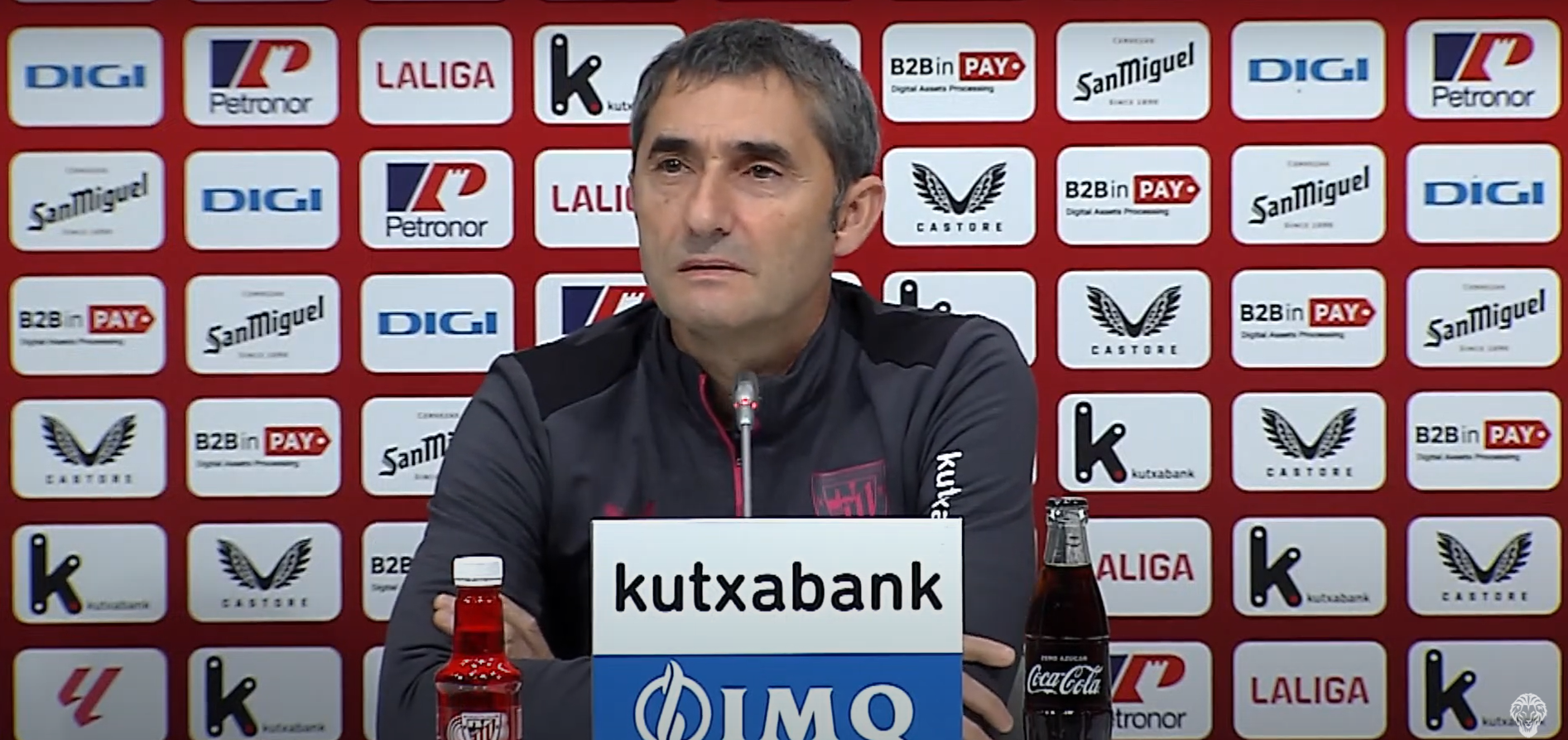 Ernesto Valverde en la comparecencia de prensa previa al duelo copero antel el FC Barcelona / Athletic Club