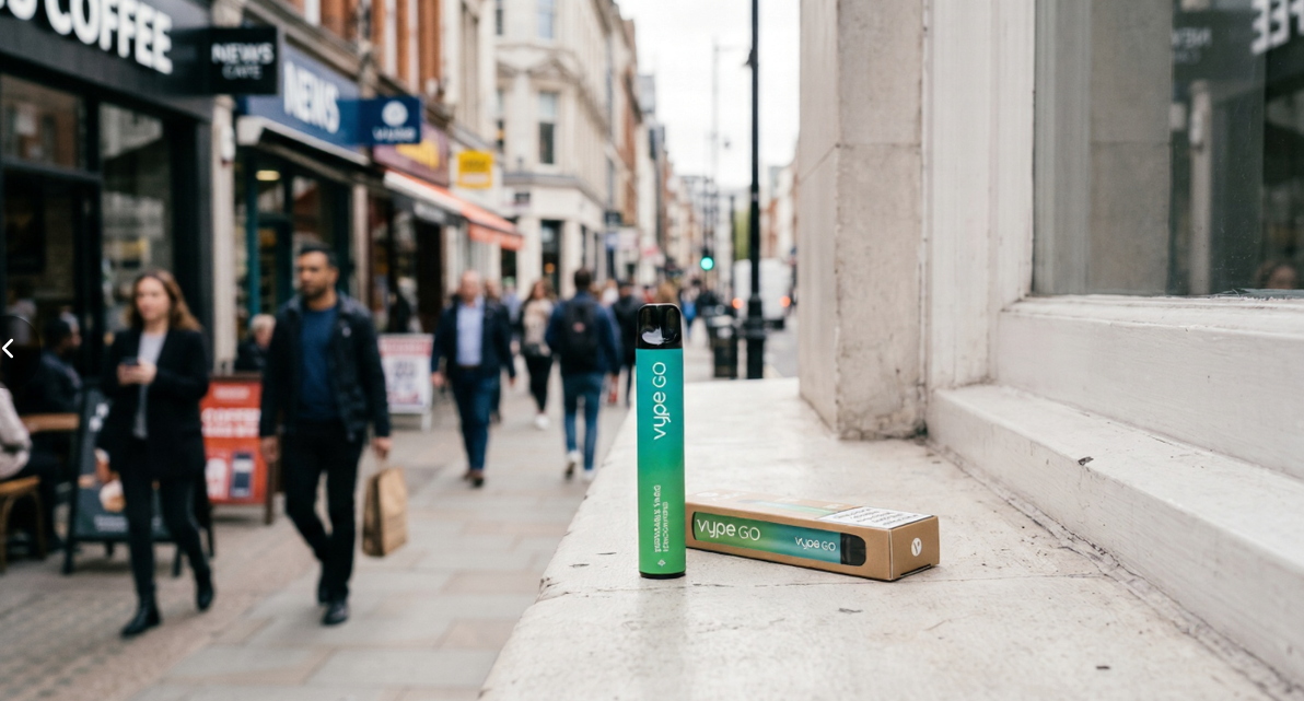 El clásico y delgado vape desechable es representativo de los modelos afectados por las nuevas leyes de limitación de capacidad a 2 mililitros.