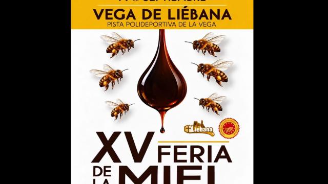 Cartel de la XV Feria de la Miel de Vega de Liébana.