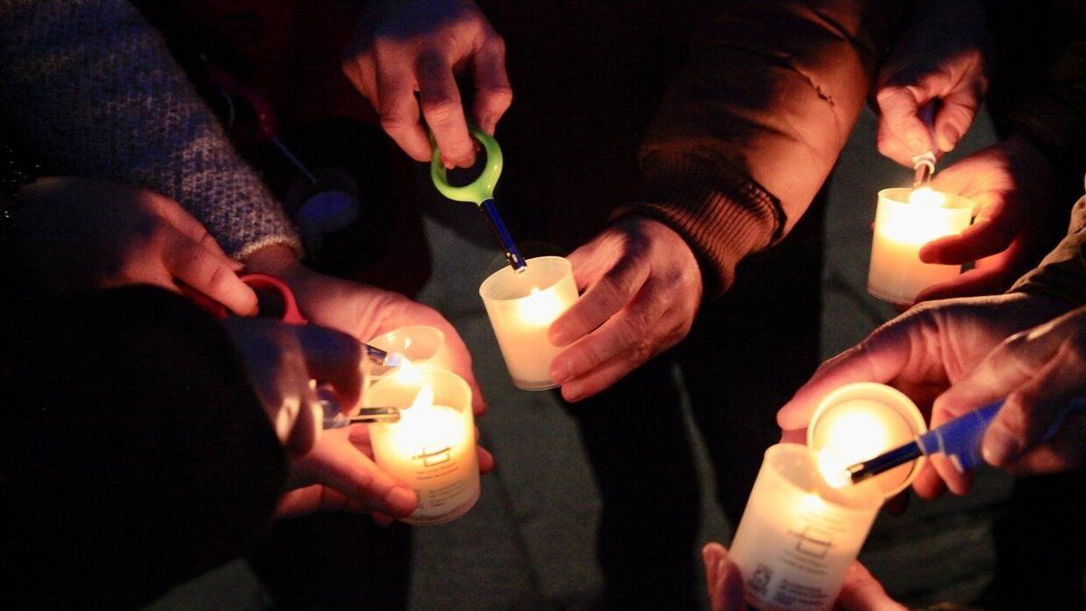 Una edición anterior de la Noche de las Velas. Pilar Barco