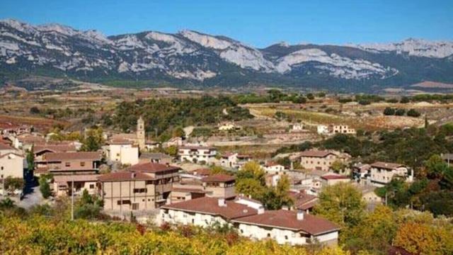 Vista superior de Villabuena de Álava, el pueblo con más bodegas por habitante del mundo / WIKIPEDIA-ALEA.EUS
