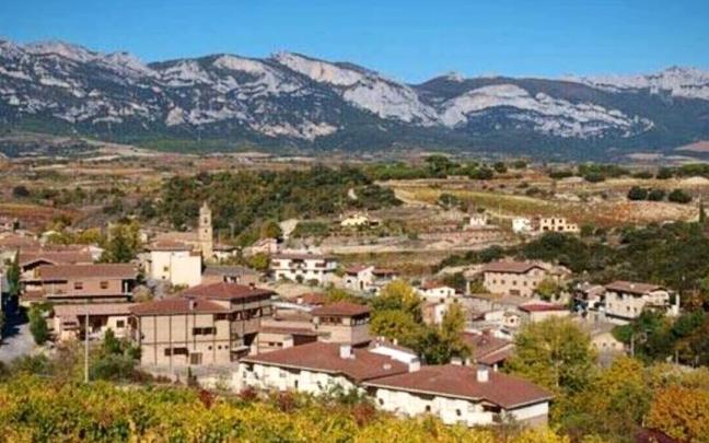 Vista superior de Villabuena de Álava, el pueblo con más bodegas por habitante del mundo / WIKIPEDIA-ALEA.EUS