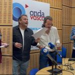 Un momento de la grabación del villancico de Onda Vasca 2024