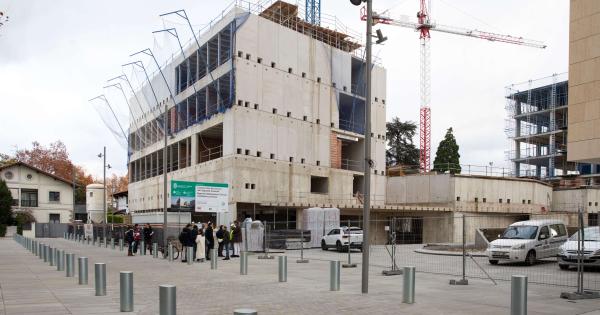 Las obras para la construcción del civivox del Segundo Ensanche cumplen un año. Foto: Ayuntamiento de Pamplona