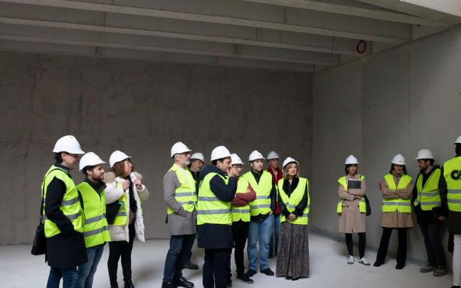 Las obras para la construcción del civivox del Segundo Ensanche cumplen un año. Foto: Ayuntamiento de Pamplona
