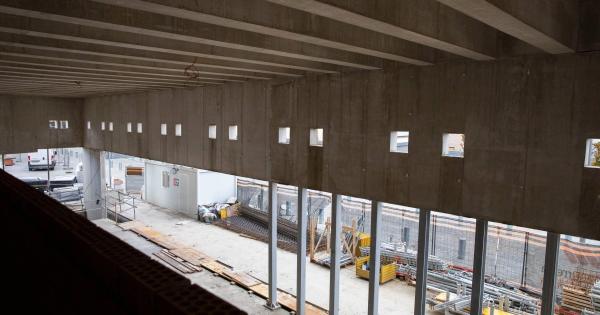 Las obras para la construcción del civivox del Segundo Ensanche cumplen un año. Foto: Ayuntamiento de Pamplona
