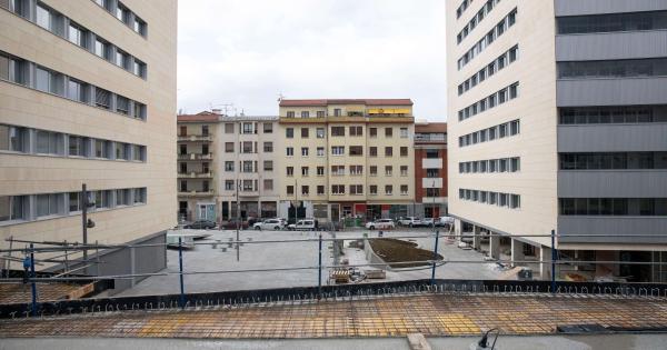 Las obras para la construcción del civivox del Segundo Ensanche cumplen un año. Foto: Ayuntamiento de Pamplona